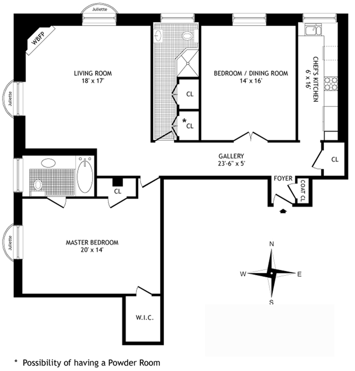 Floorplan for 907 Fifth Avenue