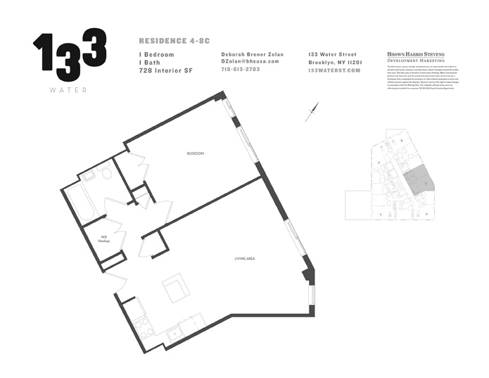 Floorplan for 133 Water Street, 7C