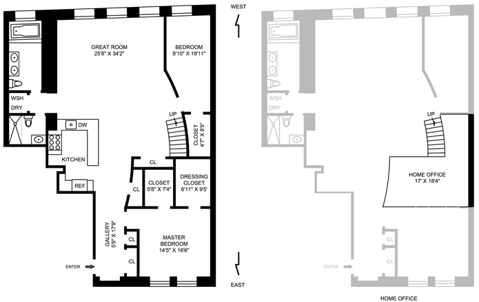 Floorplan for 140 Nassau Street, 6C