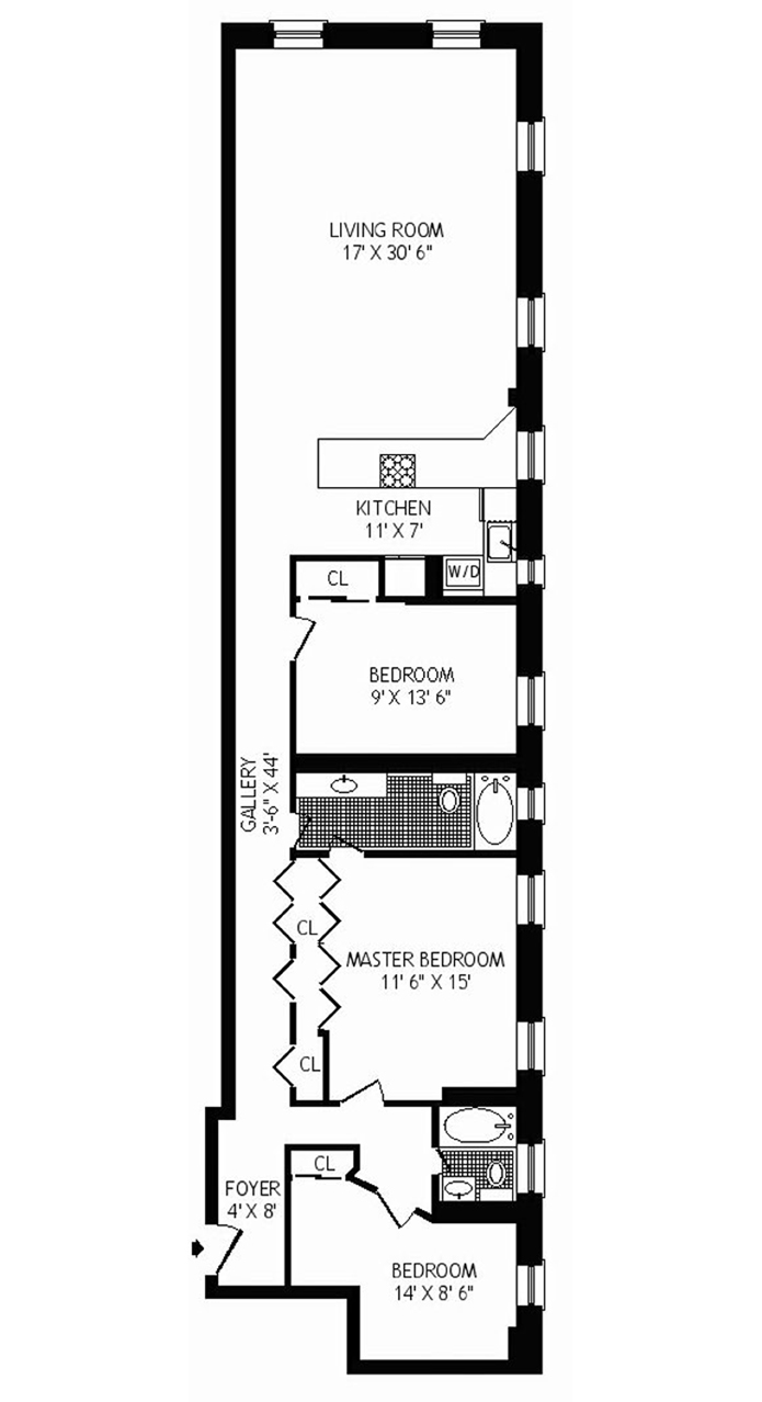 Floorplan for West 98th Street