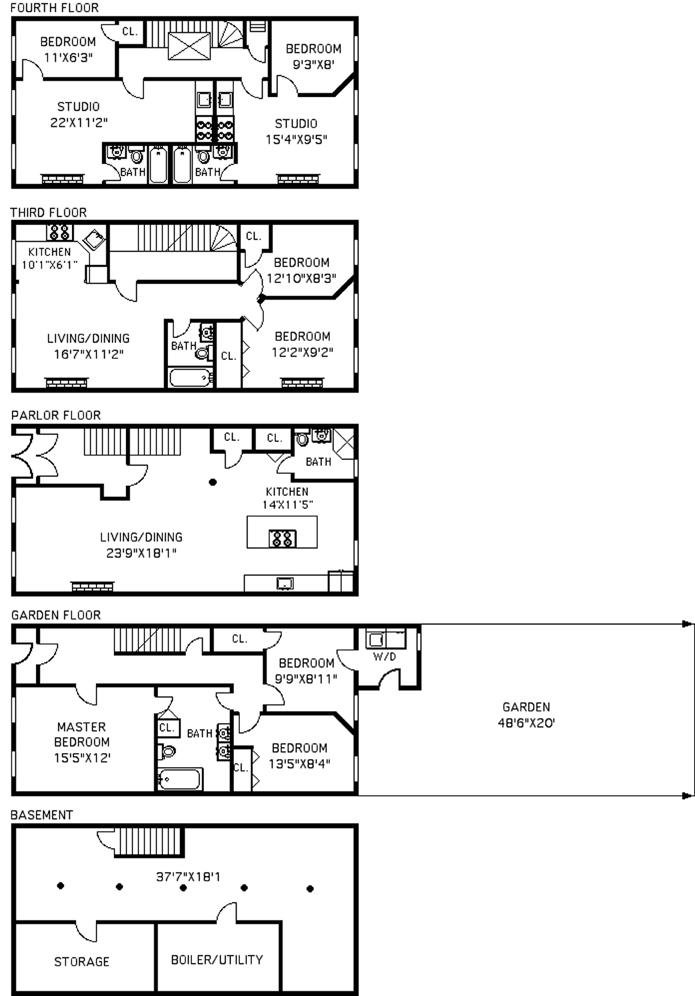 Floorplan for Rare Bedford-Stuyvesant Opportunity 