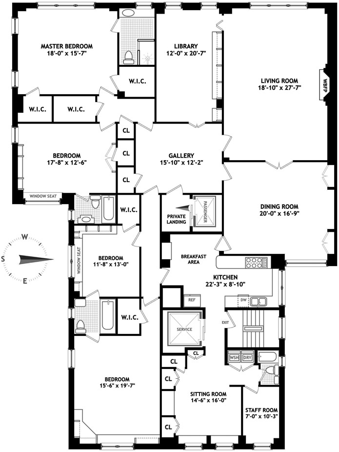 Floorplan for 1133 Fifth Avenue