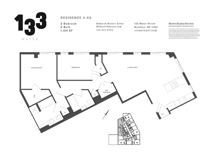 Floorplan for 133 Water Street, 4A