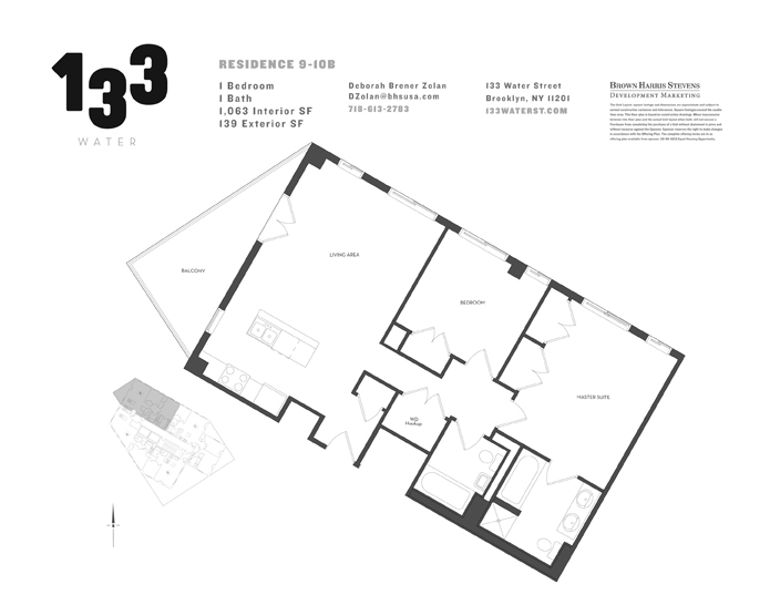 Floorplan for 133 Water Street, 10B