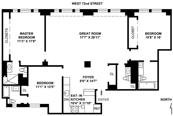 Floorplan for 20 West 72nd Street