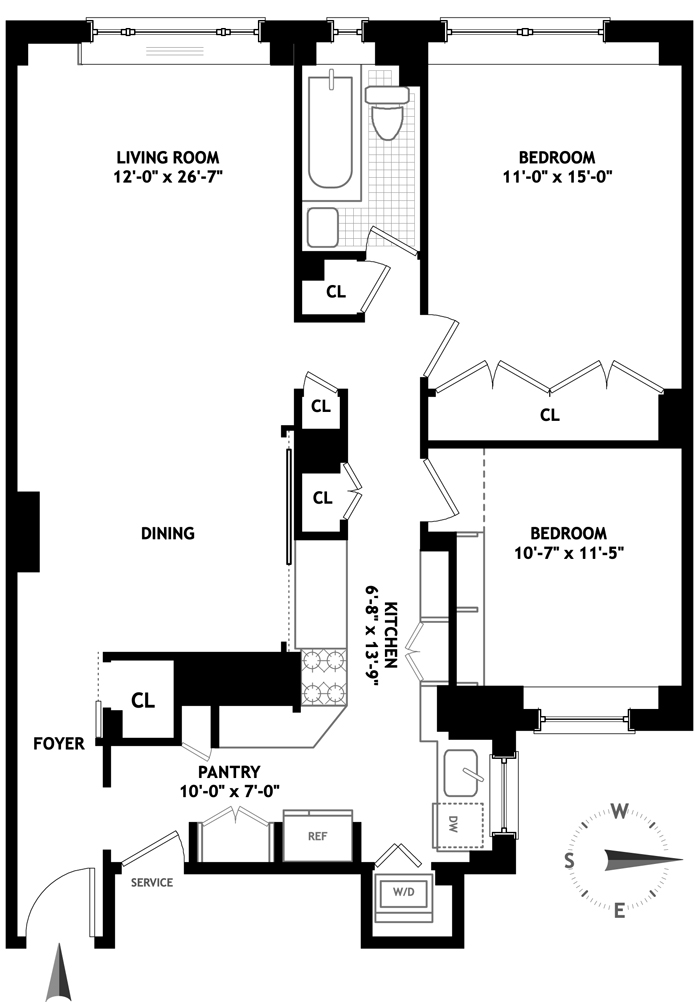 Floorplan for 588 West End Avenue