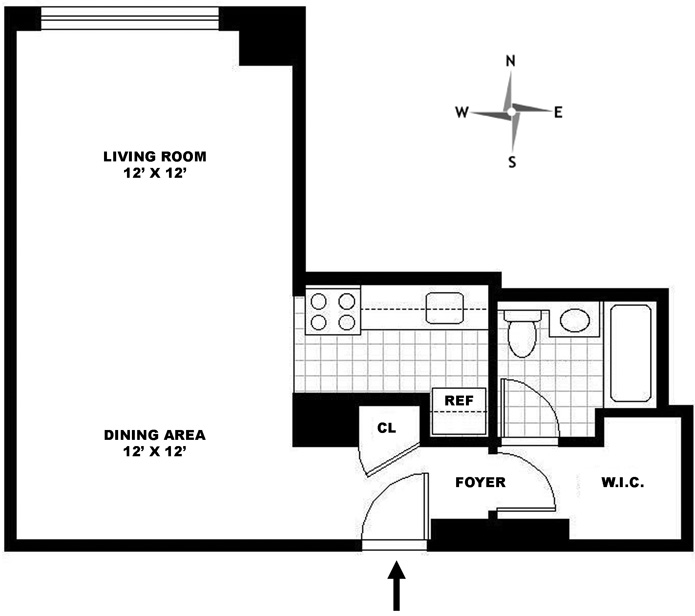 Floorplan for No Fee - Third Avenue