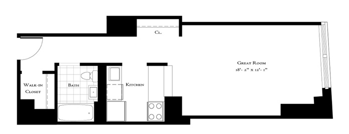 Floorplan for 88 Greenwich Street, 711
