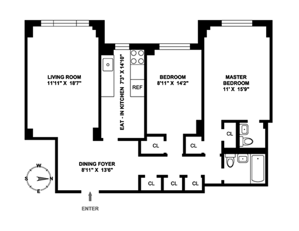 Floorplan for 1270 Fifth Avenue