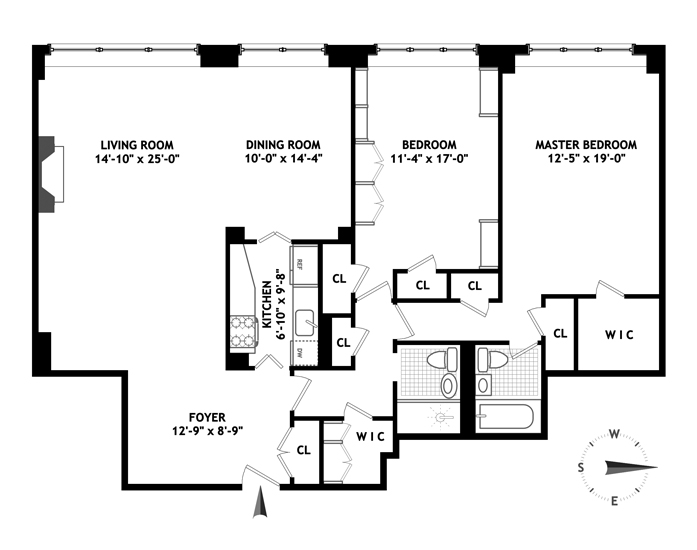 Floorplan for 1050 Fifth Avenue