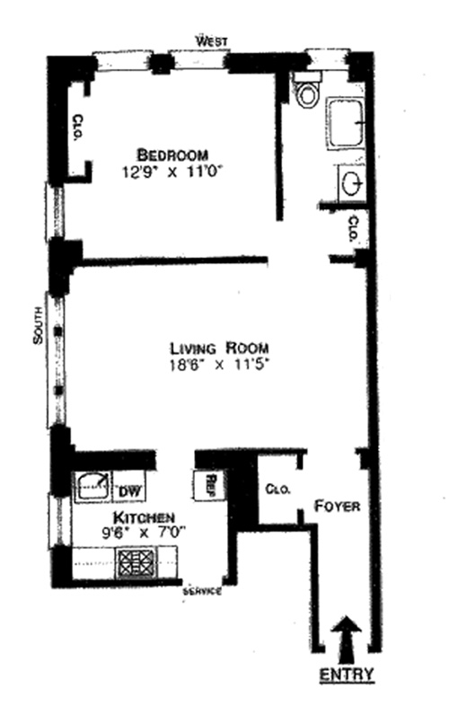Floorplan for 255 West End Avenue