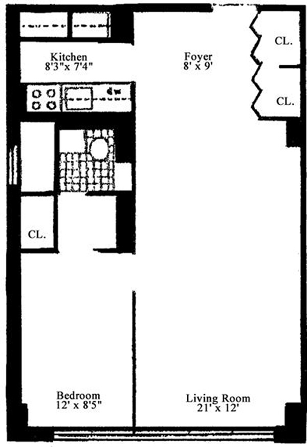 Floorplan for 520 East 72nd Street, 6D