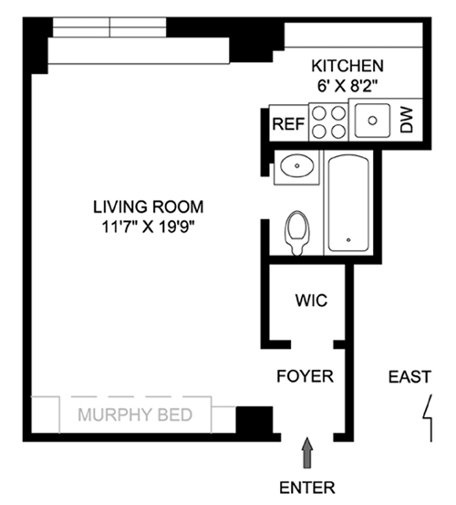 Floorplan for 304 West 75th Street