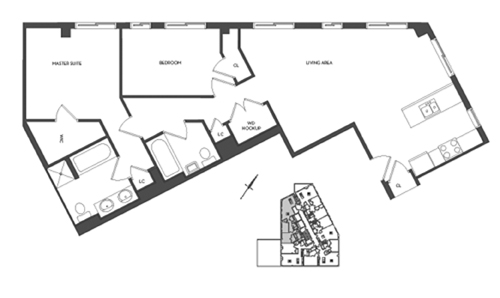 Floorplan for 133 Water Street, 6A