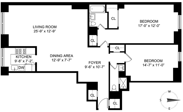 Floorplan for 263 West End Avenue