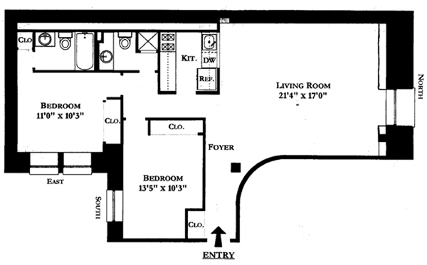Floorplan for 61 Irving Place