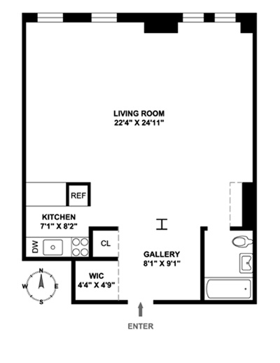 Floorplan for 470 West 24th Street