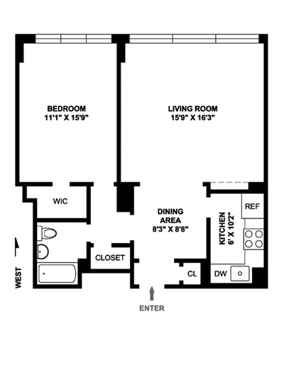 Floorplan for 400 East 85th Street