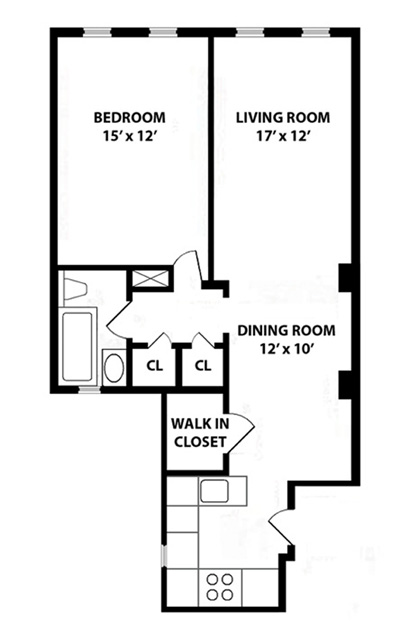 Floorplan for 205 West 54th Street