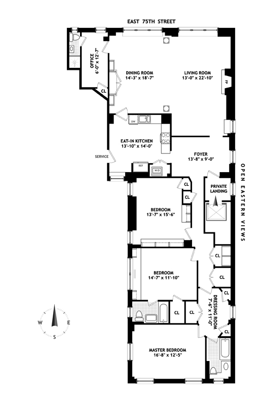 Floorplan for 815 Park Avenue