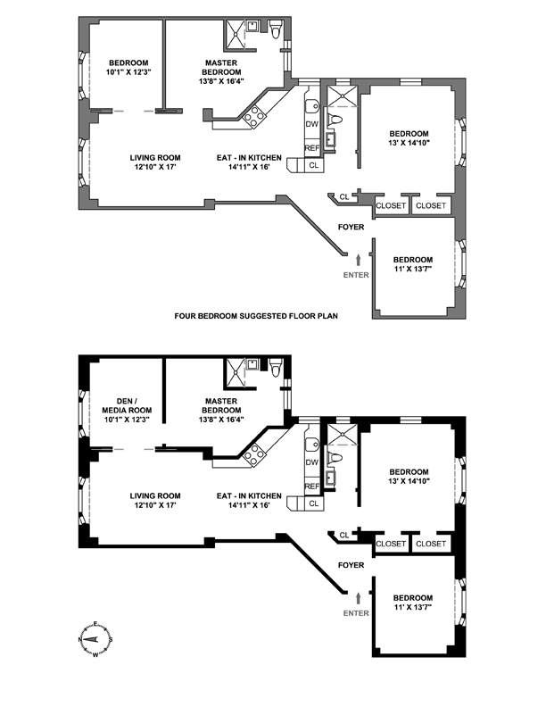 Floorplan for 520 West 110th Street
