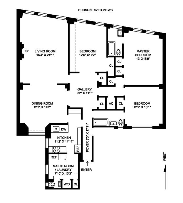 Floorplan for 52 Riverside Drive