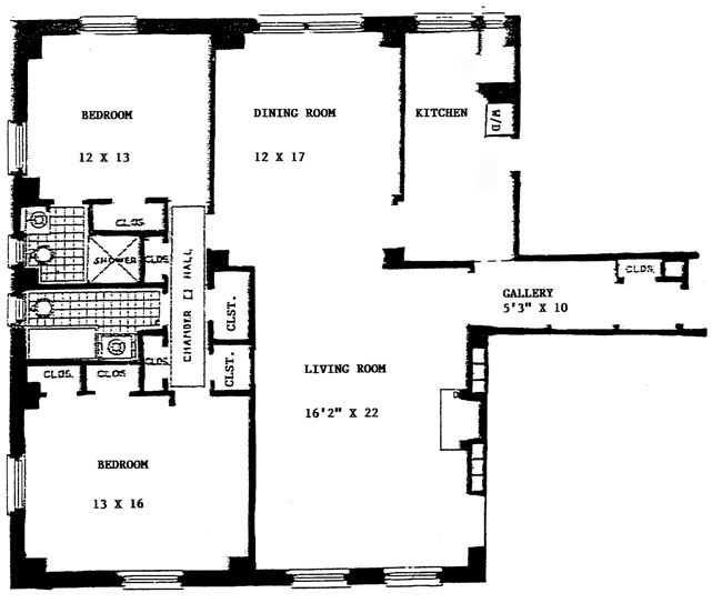 Floorplan for 935 Park Avenue