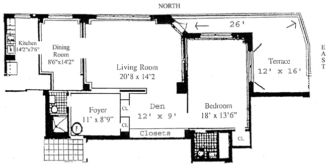 Floorplan for 923 Fifth Avenue