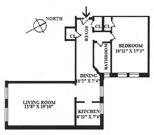 Floorplan for 129 West 89th Street
