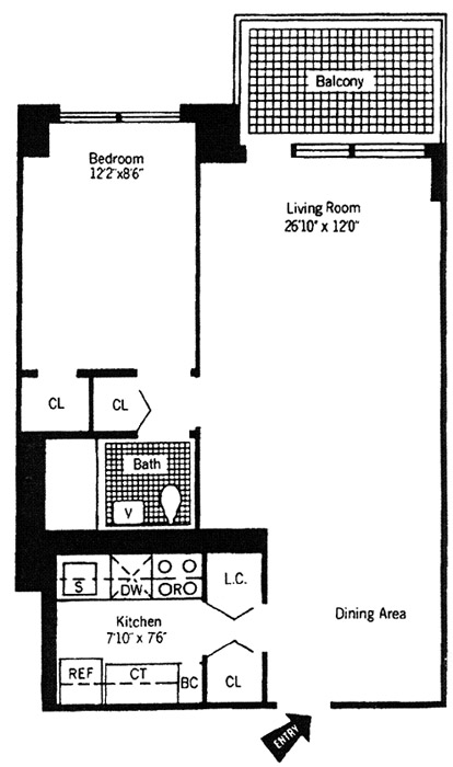 Floorplan for 250 East 87th Street