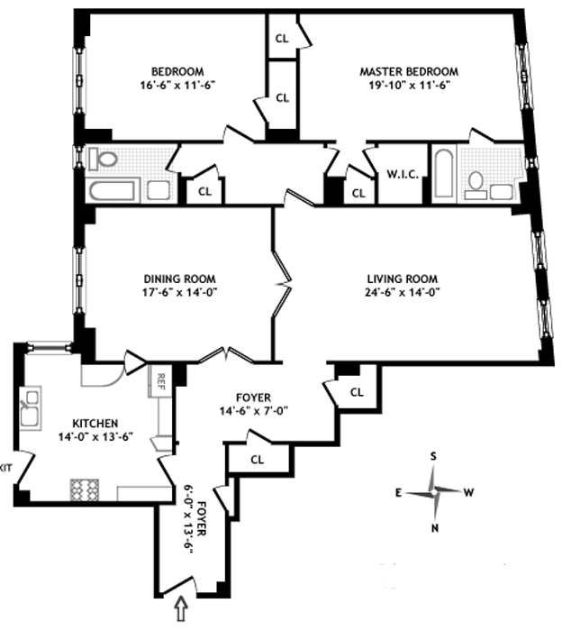 Floorplan for 395 Riverside Drive