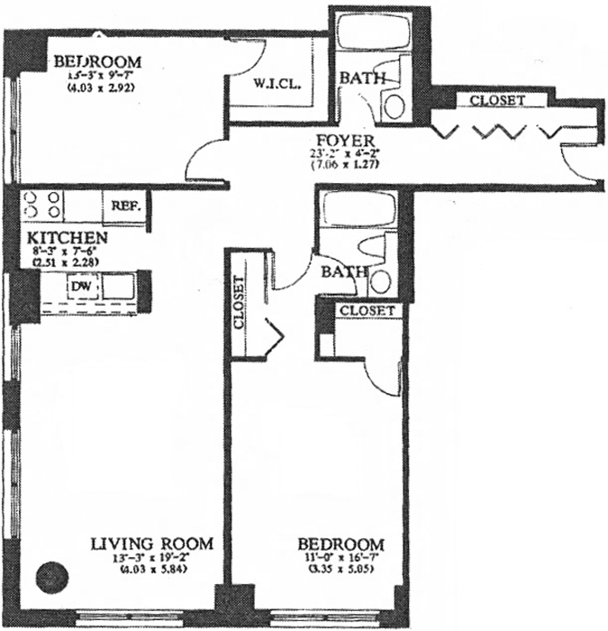 Floorplan for 393 West 49th Street