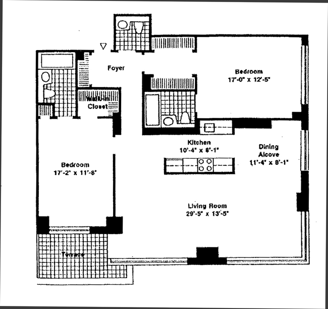 Floorplan for 99 Battery Place