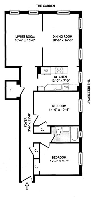 Floorplan for 875 West 181st Street