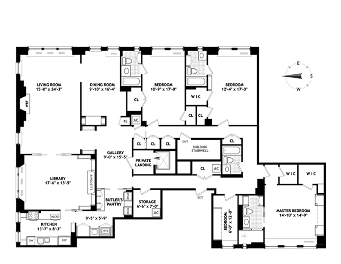 Floorplan for 1088 Park Avenue