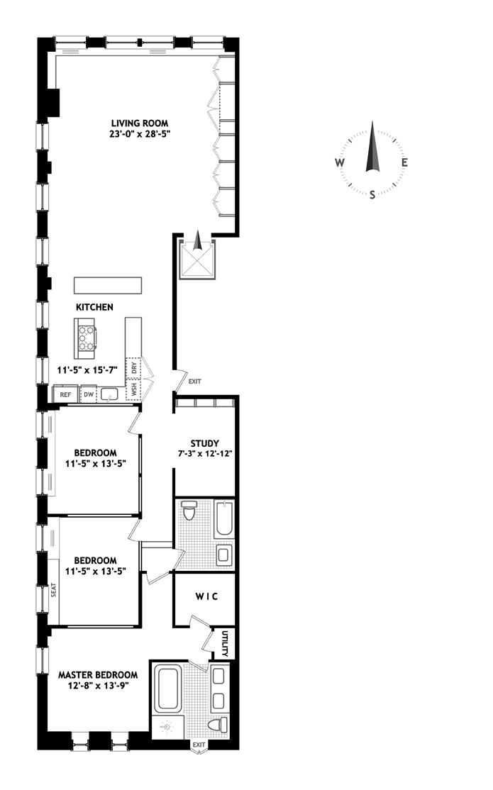 Floorplan for 54 East 11th Street