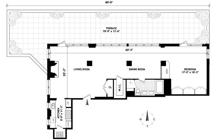 Floorplan for 130 Fulton Street