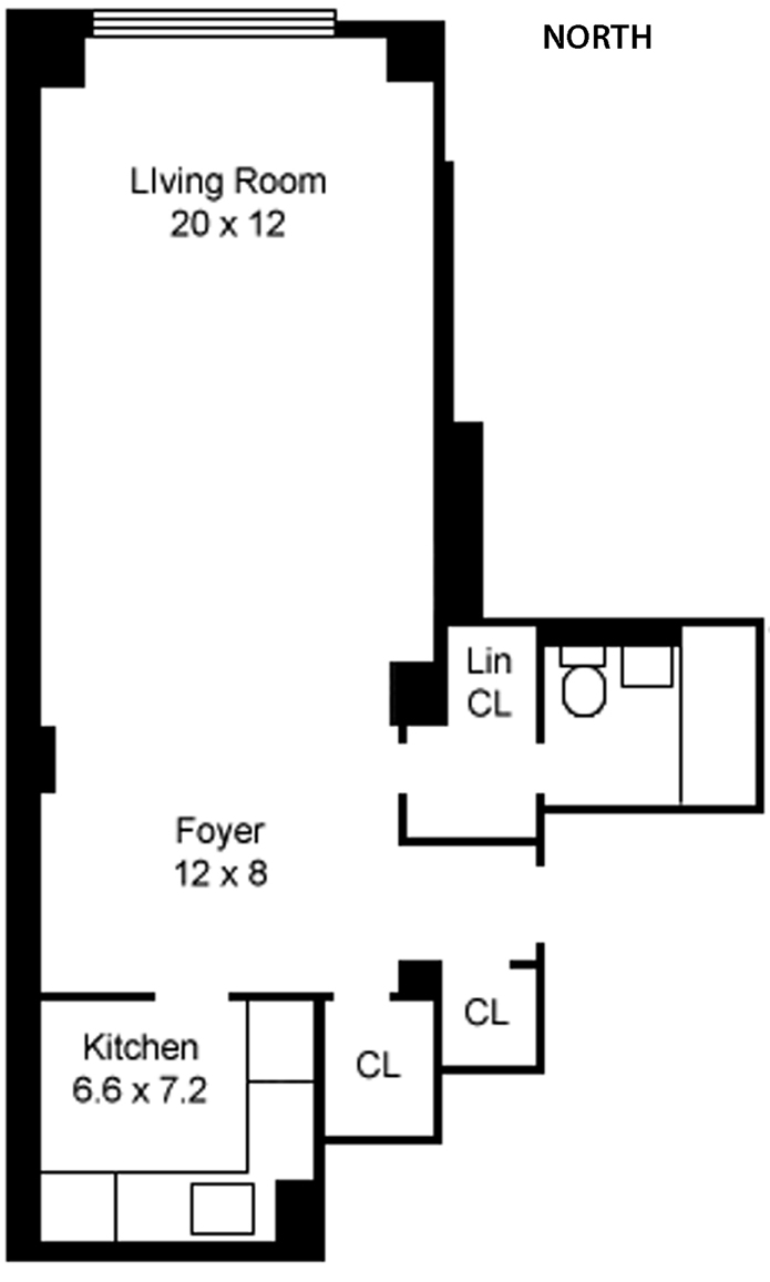 Floorplan for 520 East 72nd Street, 5L
