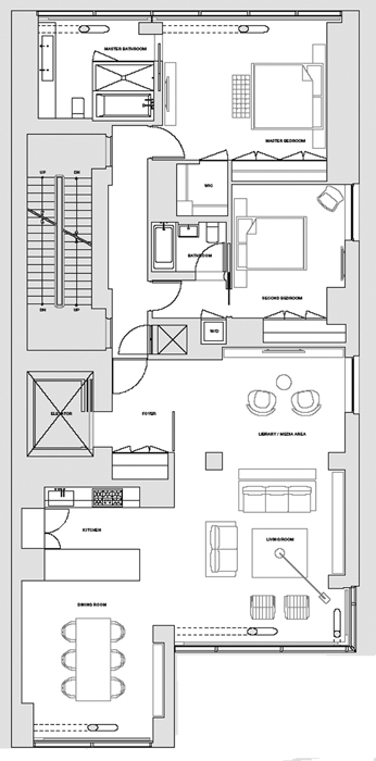 Floorplan for 515 West 23rd Street, 5TH FLOOR