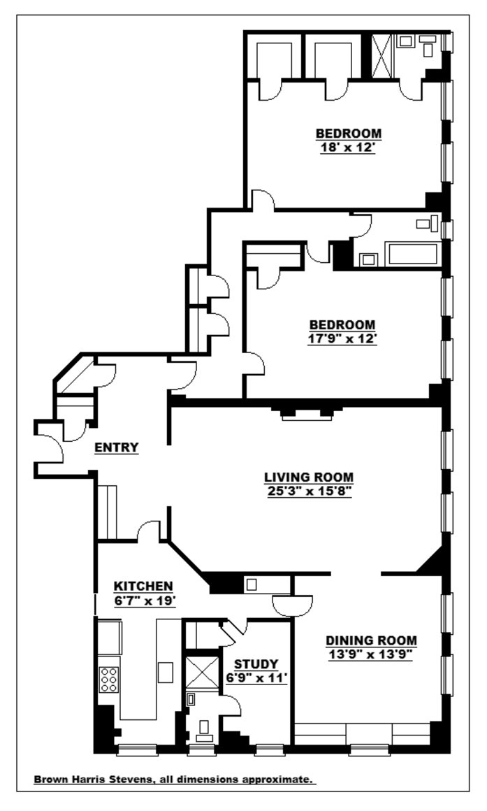 Floorplan for 1075 Park Avenue