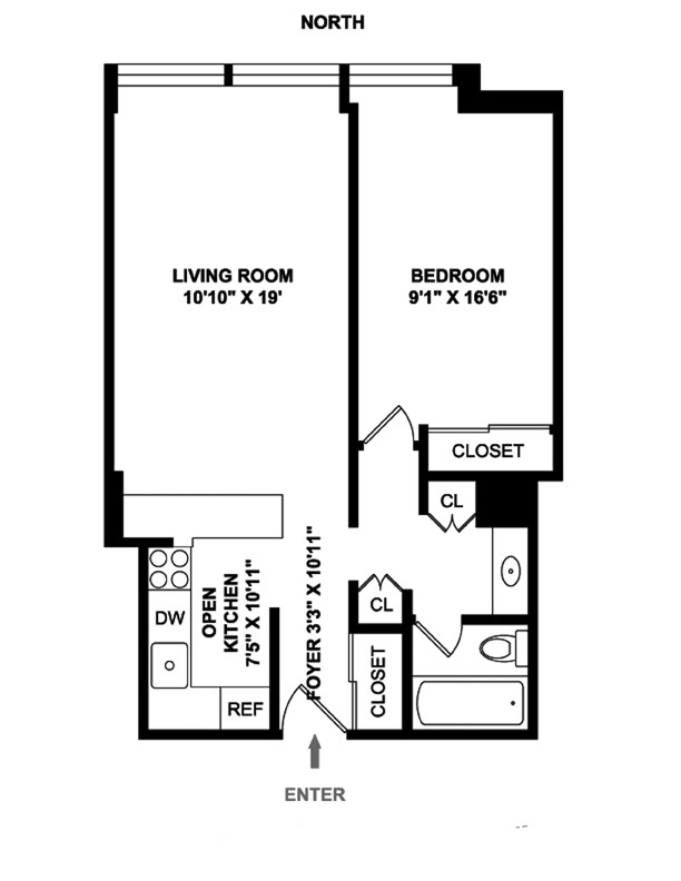 Floorplan for 111 Fourth Avenue