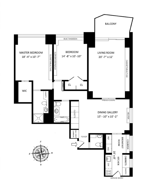 Floorplan for 111 East 85th Street