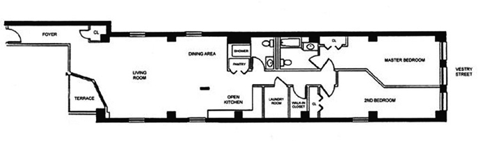 Floorplan for 36 Laight Street, 6B
