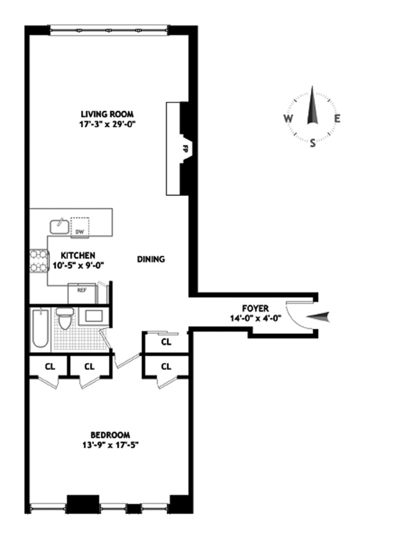 Floorplan for 33 West 93rd Street