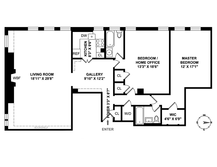 Floorplan for 180 West 58th Street