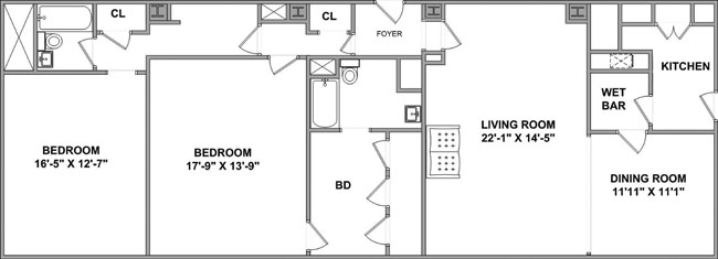 Floorplan for East 50th Street