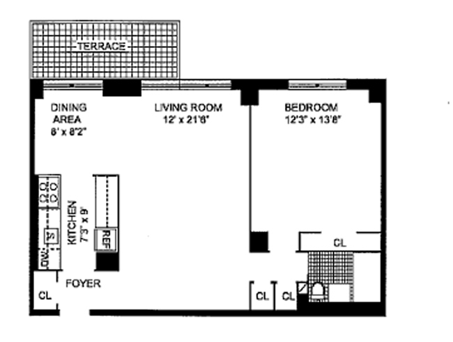 Floorplan for 303 West 66th Street