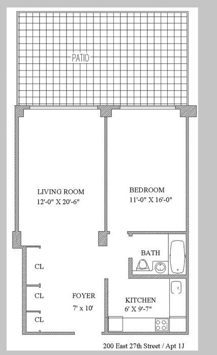 Floorplan for 200 East 27th Street