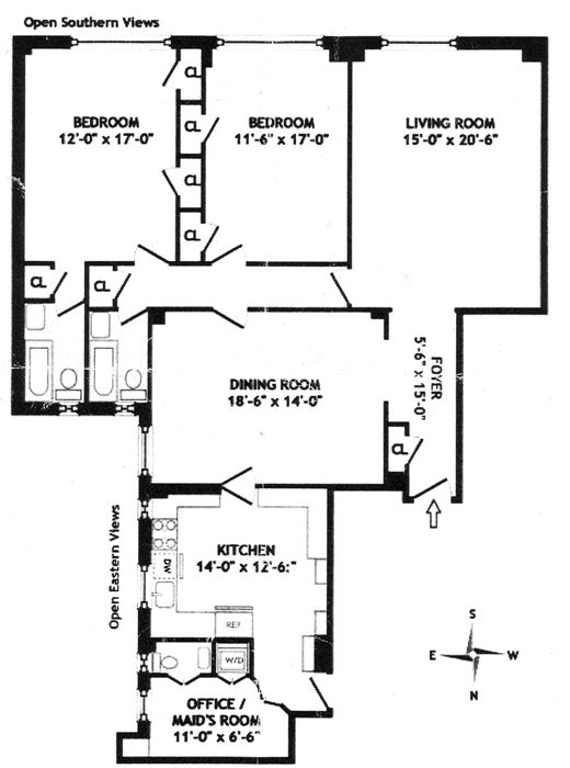 Floorplan for 321 West 78th Street
