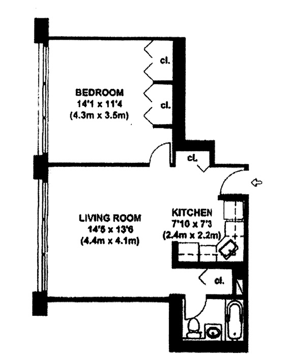 Floorplan for 333 East 45th Street